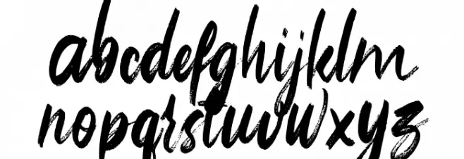 ReallistiC Schriftart Kleinbuchstaben