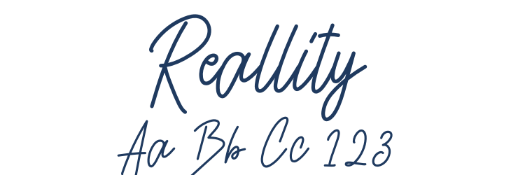 Reallity Font Preview