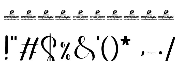 Really Darling DEMO フォント その他の文字