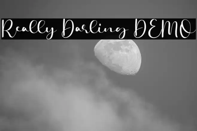 Really Darling DEMO फ़ॉन्ट examples