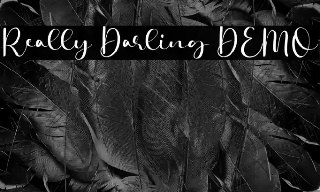 Really Darling DEMO फ़ॉन्ट examples