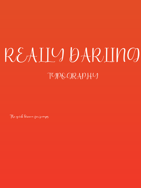 Really Darling DEMO Poster
