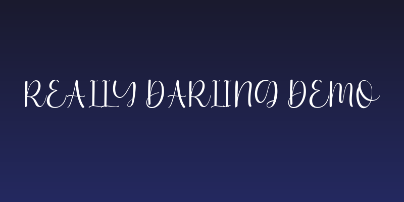 Really Darling DEMO Social Header