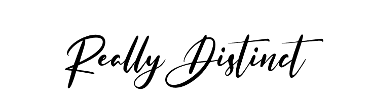 Really Distinct  font caratteri gratis