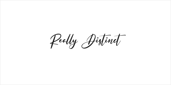 Really Distinct Logo