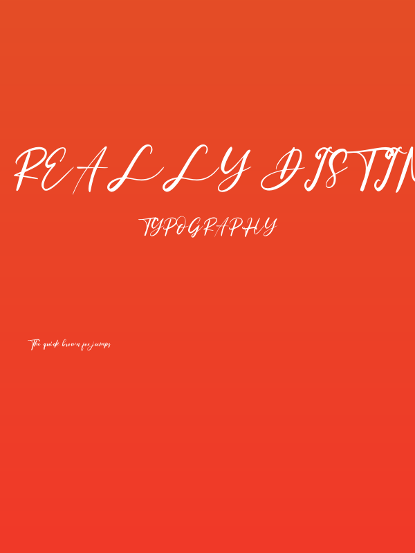 Really Distinct Poster