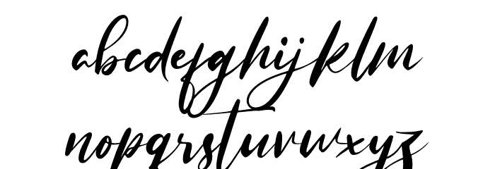 Really Distinct Font LOWERCASE