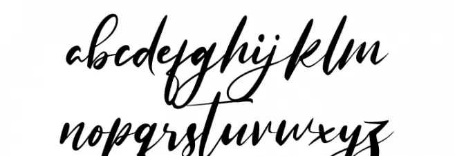 Really Distinct Schriftart Kleinbuchstaben