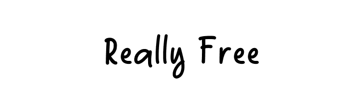 Really Free  免费字体下载