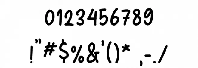 Really Free Font OTHER CHARS