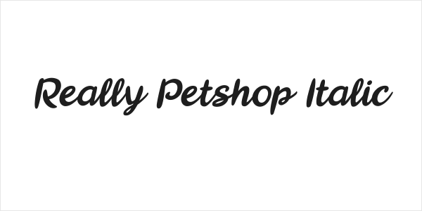 Really Petshop Italic Logo