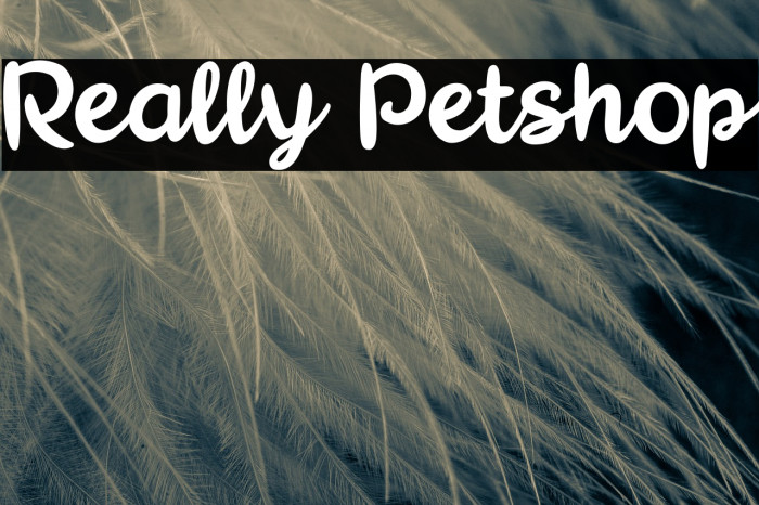 Really Petshop Caratteri examples