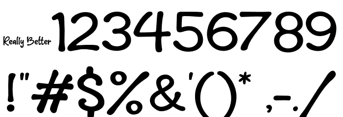 ReallyBetter Font OTHER CHARS