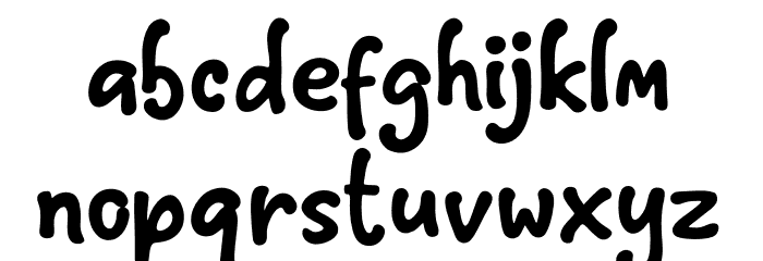 ReallyBetter Font LOWERCASE
