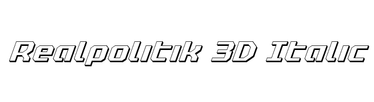 Realpolitik 3D Italic  لخطوط تنزيل