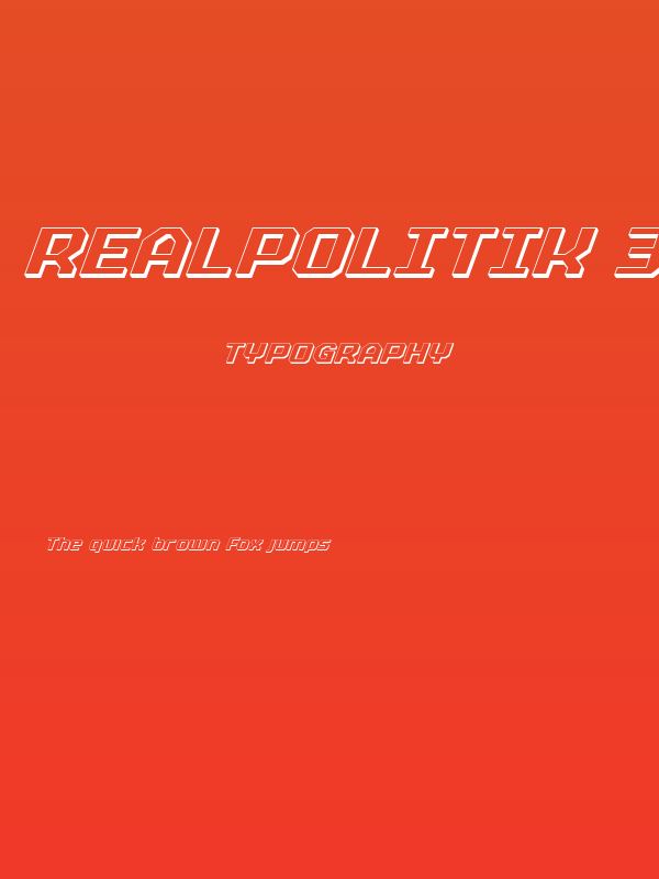 Realpolitik 3D Italic Poster