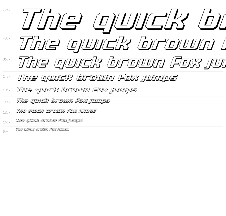 Realpolitik 3D Italic Waterfall