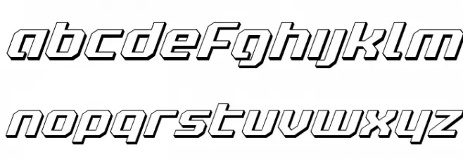 Realpolitik 3D Italic Fuentes MINÚSCULAS