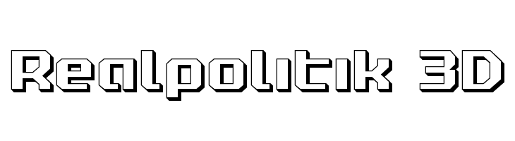 Realpolitik 3D Font