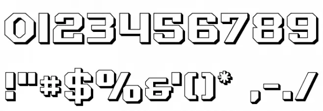Realpolitik 3D Font OTHER CHARS