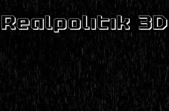 Realpolitik 3D Font examples