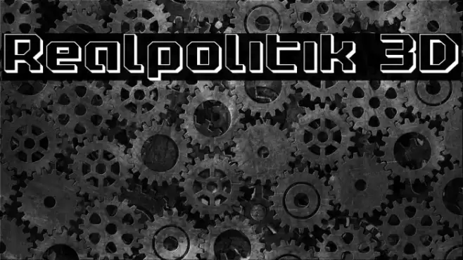 Realpolitik 3D Font examples