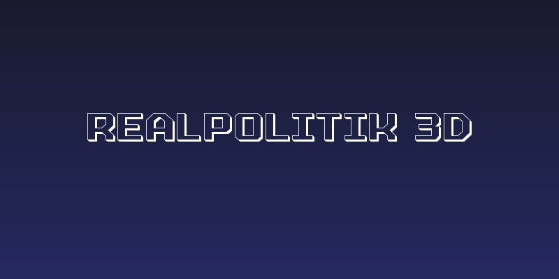 Realpolitik 3D Social Header