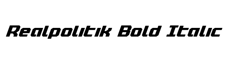 Realpolitik Bold Italic  フリーフォントのダウンロード