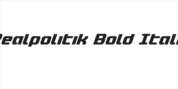 Realpolitik Bold Italic Logo