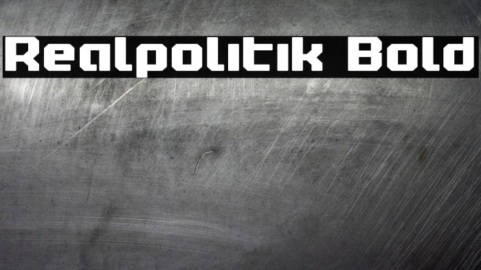 Realpolitik Bold Font examples