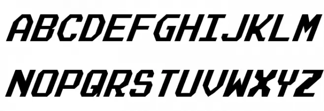 Realpolitik Condensed Italic Font UPPERCASE