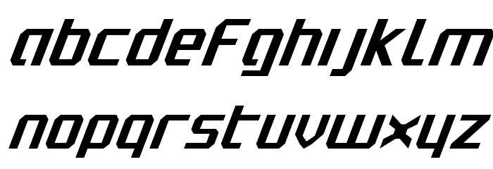 Realpolitik Condensed Italic Font LOWERCASE