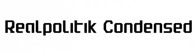 Realpolitik Condensed  Frei Schriftart Herunterladen