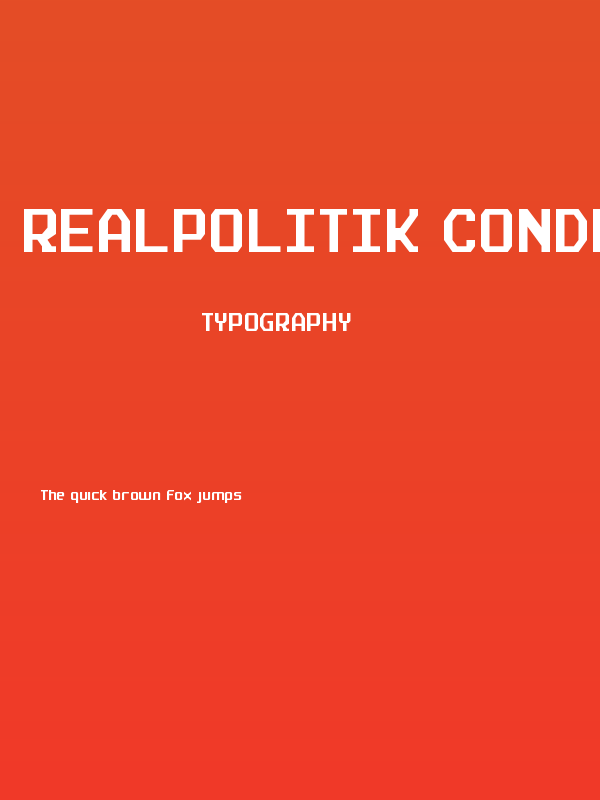 Realpolitik Condensed Poster
