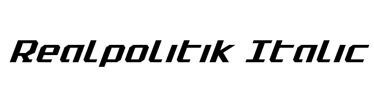 Realpolitik Italic  Frei Schriftart Herunterladen
