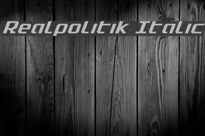 Realpolitik Italic Font examples