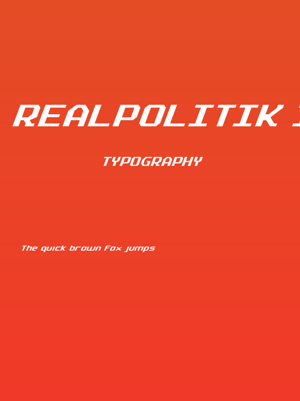 Realpolitik Italic Poster