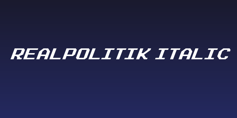 Realpolitik Italic Social Header