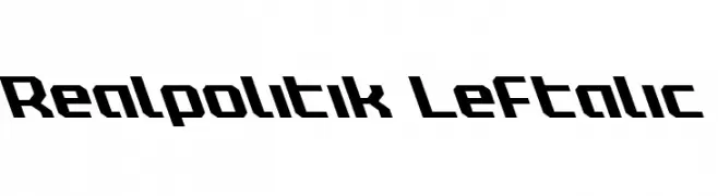 Realpolitik Leftalic  Frei Schriftart Herunterladen