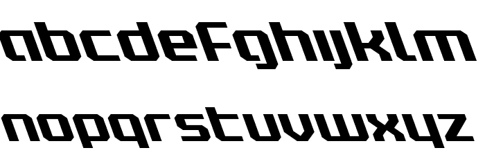 Realpolitik Leftalic Font LOWERCASE