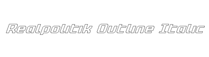 Realpolitik Outline Italic  フリーフォントのダウンロード