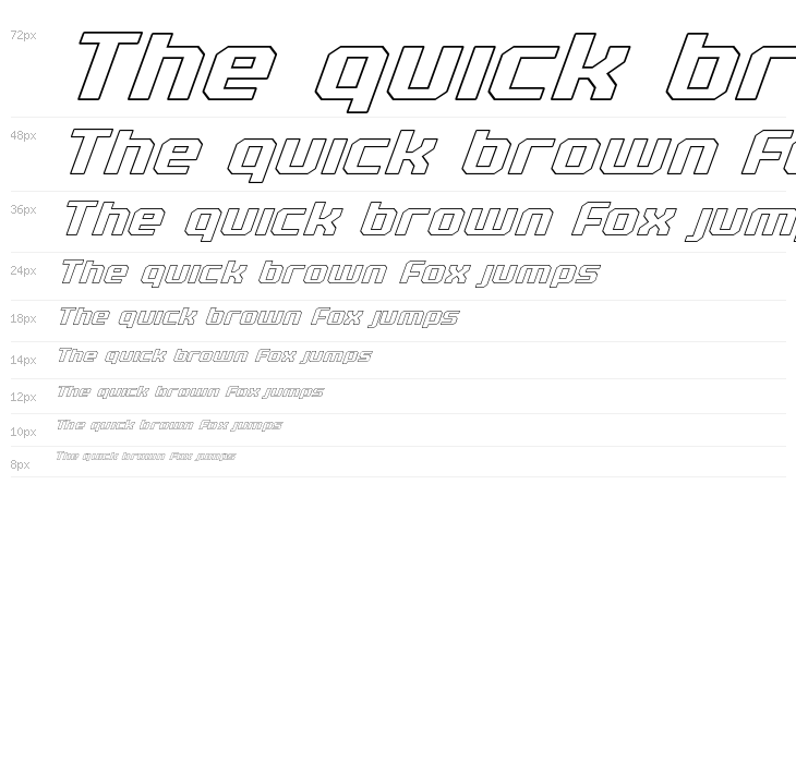 Realpolitik Outline Italic Waterfall