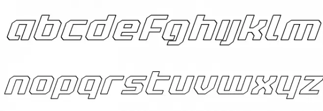 Realpolitik Outline Italic 字体 小写