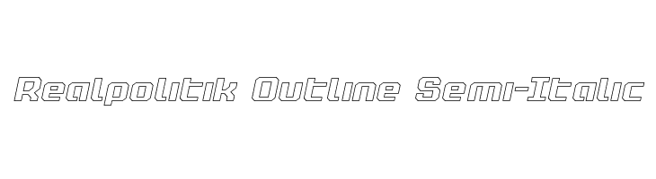 Realpolitik Outline Semi-Italic  لخطوط تنزيل