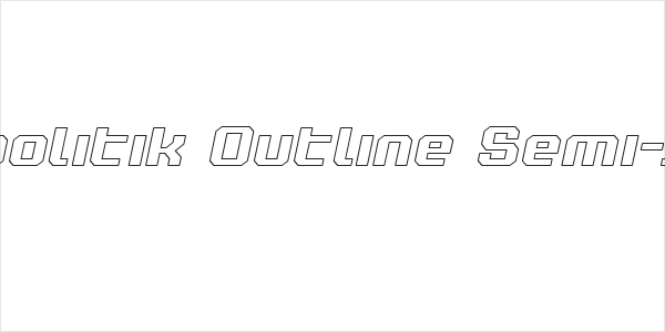 Realpolitik Outline Semi-Italic Logo