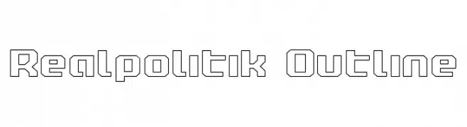 Realpolitik Outline  Скачать бесплатные шрифты