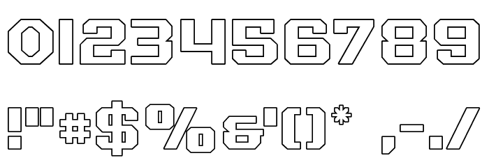 Realpolitik Outline Font OTHER CHARS