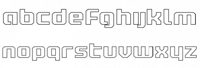 Realpolitik Outline Caratteri MINUSCOLO