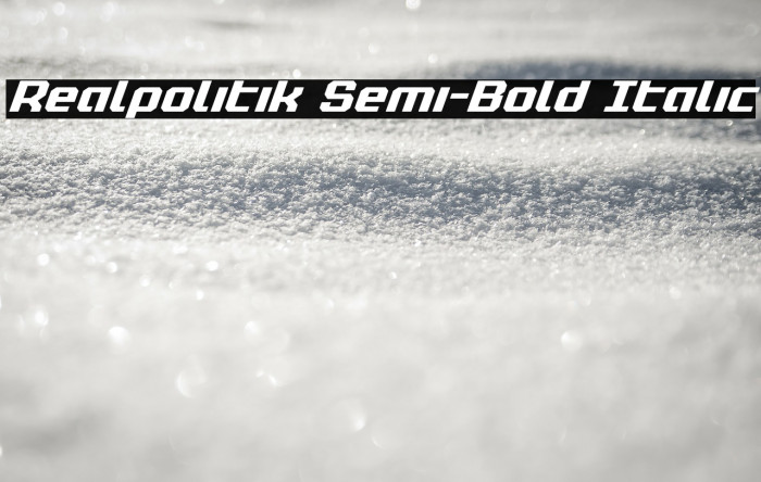 Realpolitik Semi-Bold Italic Example 2