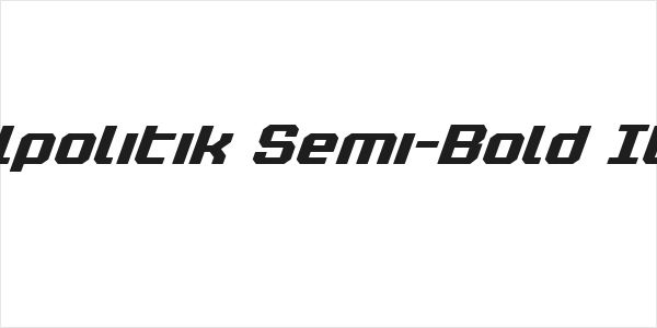 Realpolitik Semi-Bold Italic Logo